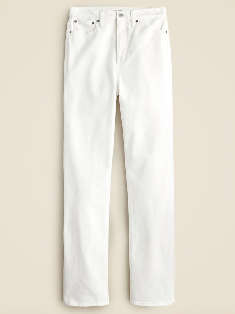 J CREW Classic straight jeans in white